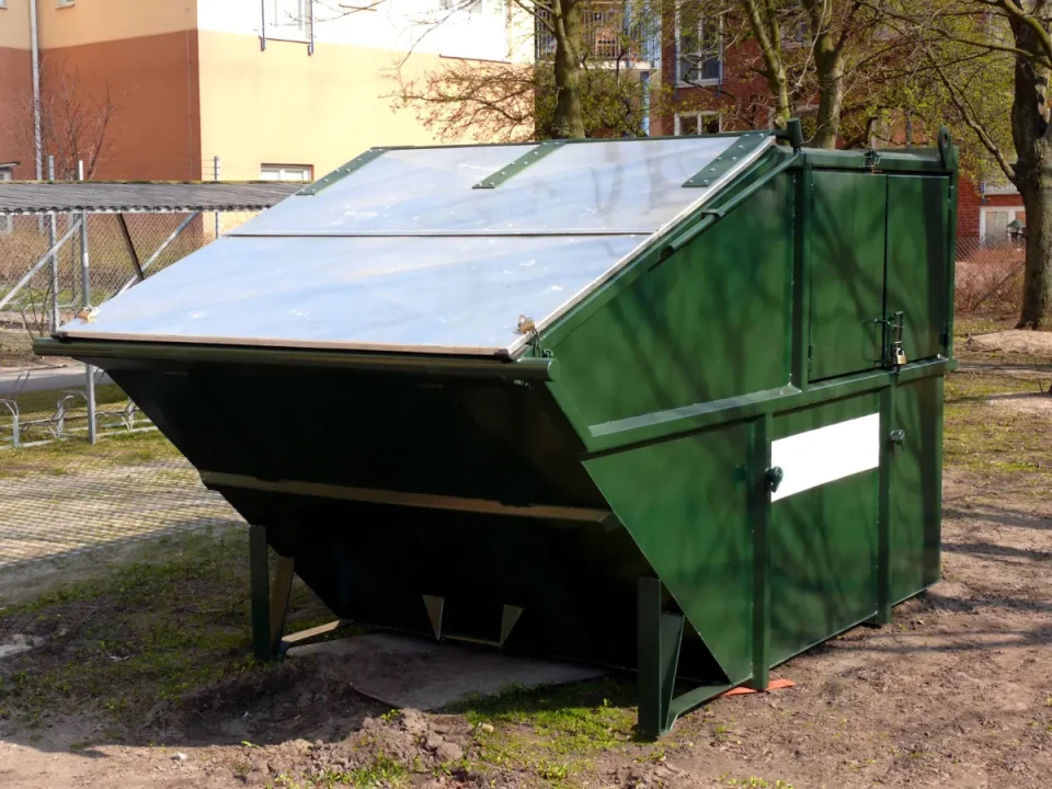 Loft conversion in Ormskirk with strip-out waste ready for a skip